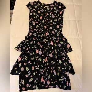 Elkont Europe tiered vintage 70’s, 80’s dress